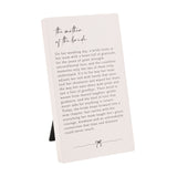 Mother of The Bride Verse MDF Plaque - Off White & Grey