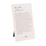 Mother of The Groom Verse MDF Plaque - Off White & Grey