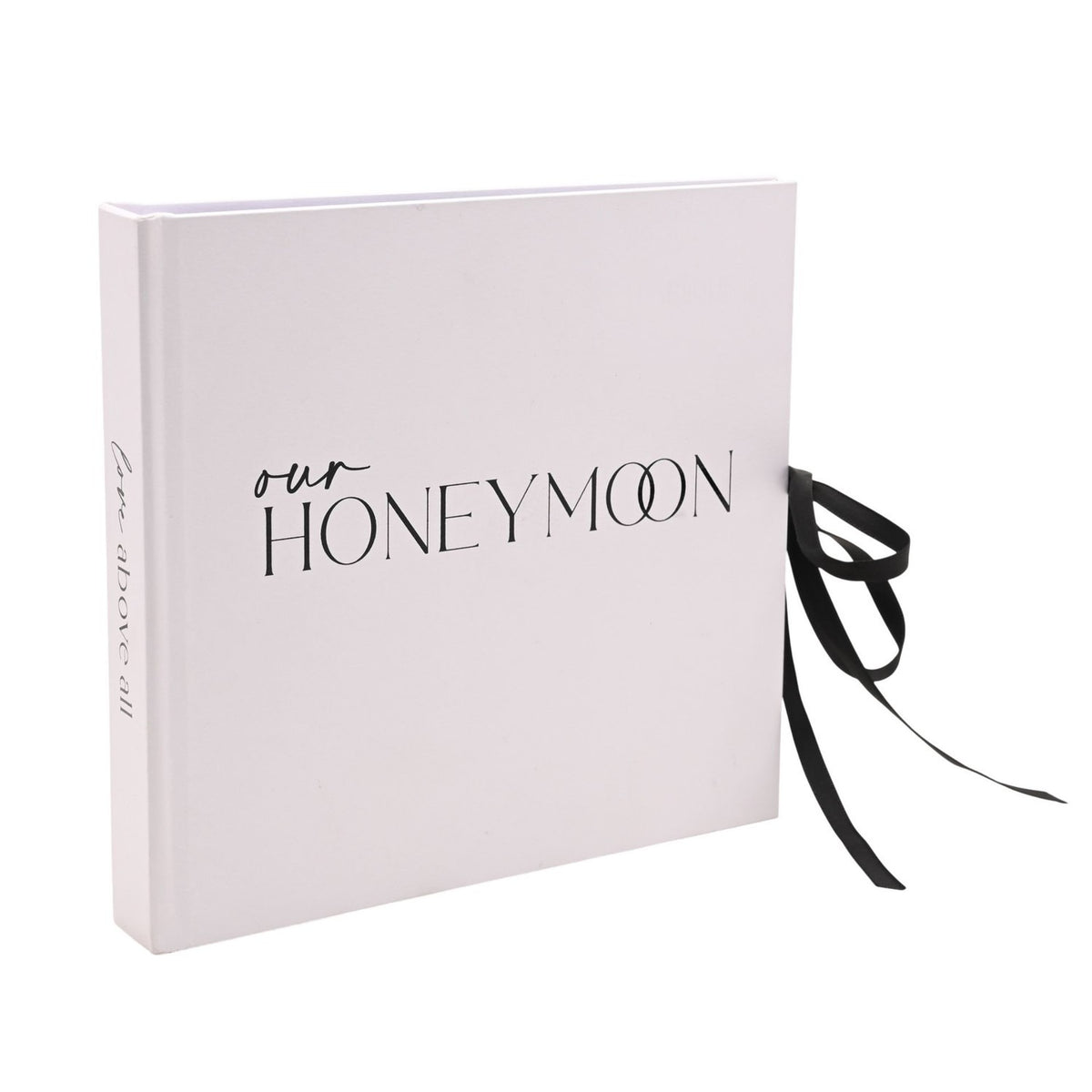 Our Honeymoon Photo Album with Ribbon Tie 6 x 4in - Pink