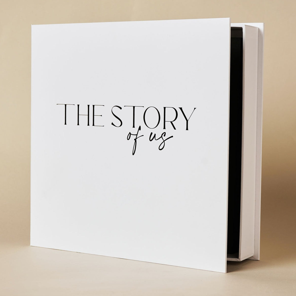 The Story of Us Square Coffee Table Photo Album - White