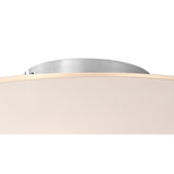 Amada 6 Light Opal Glass Flush Ceiling Light - Polished Chrome