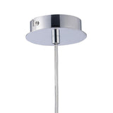 Amano 13cm 1 Light Crystal Pendant Light - Polished Chrome