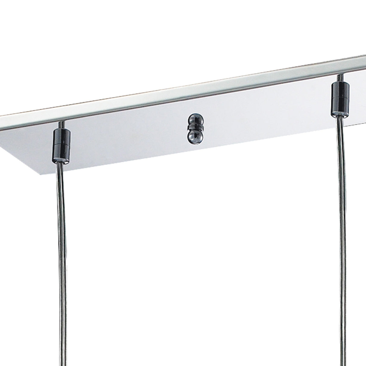 Amano Small 3 Light Crystal Bar Pendant Light - Polished Chrome