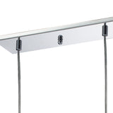 Amano Small 3 Light Crystal Bar Pendant Light - Polished Chrome