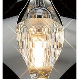 Amano Large 3 Light Crystal Cluster Pendant Light - Polished Chrome