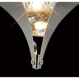 Amano Large 3 Light Crystal Cluster Pendant Light - Polished Chrome