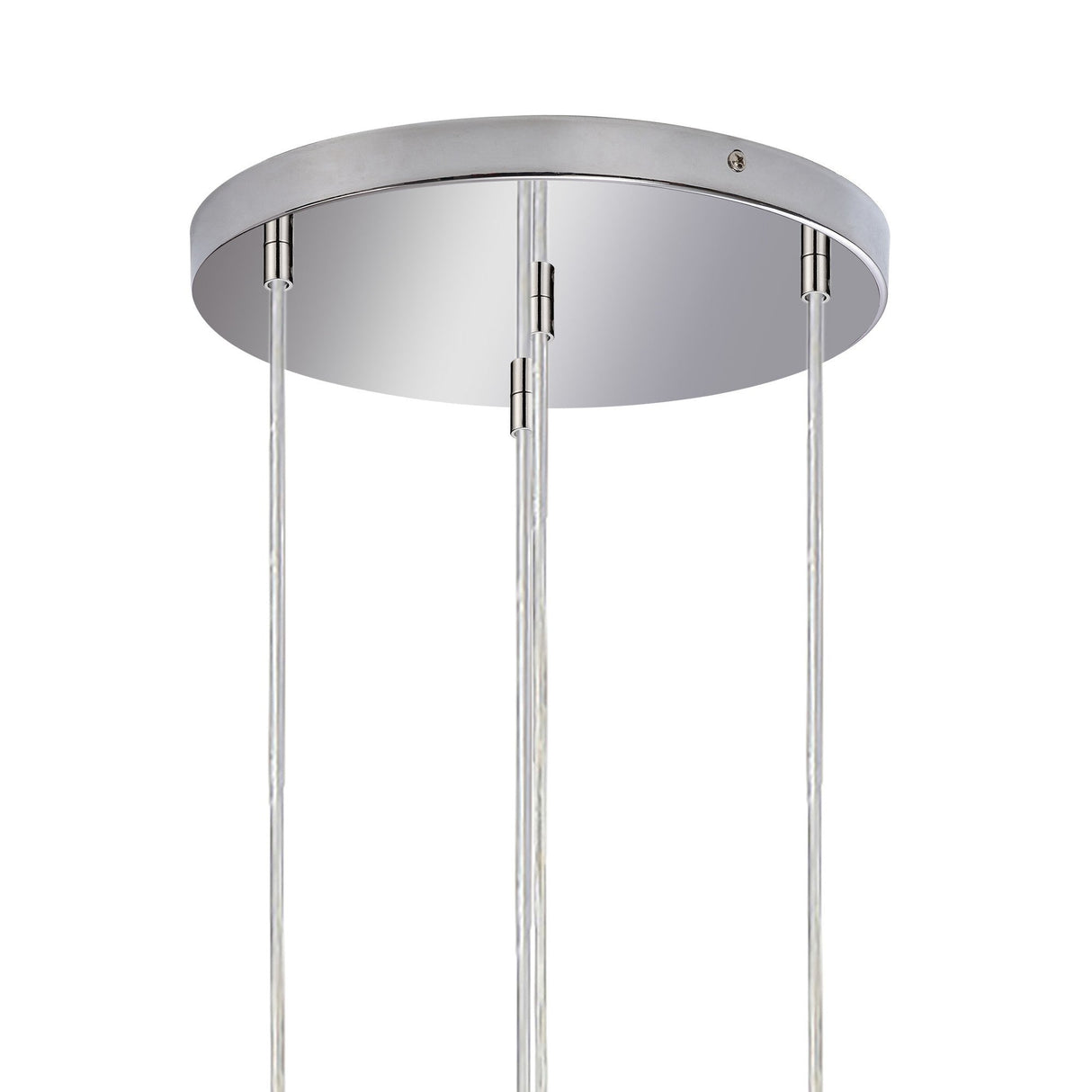 Amano 4 Light Crystal Cluster Pendant Light - Polished Chrome