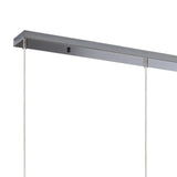 Amano Large 3 Light Crystal Bar Pendant Light - Polished Chrome