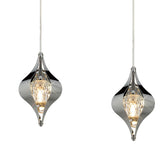 Amano Large 3 Light Crystal Bar Pendant Light - Polished Chrome