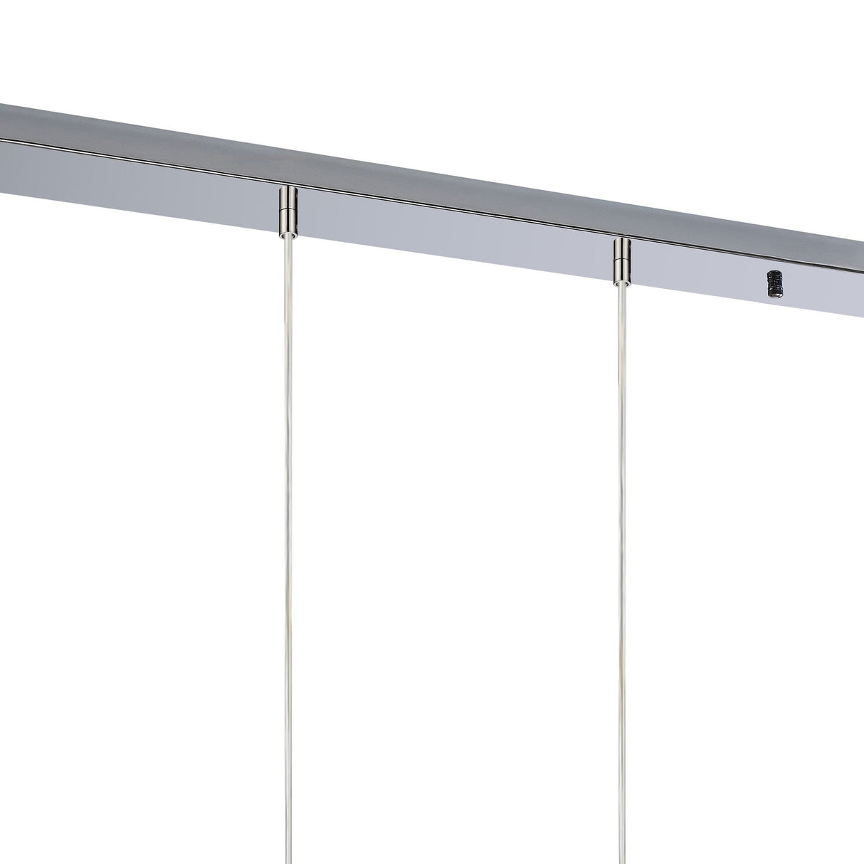 Amano Large 5 Light Crystal Bar Pendant Light - Polished Chrome