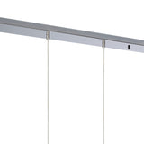 Amano Large 5 Light Crystal Bar Pendant Light - Polished Chrome