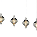 Amano 7 Light Crystal Bar Pendant Light - Polished Chrome