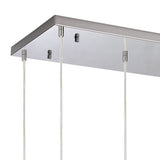 Amano Small 5 Light Crystal Bar Pendant Light - Polished Chrome