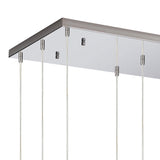 Amano 12 Light Crystal Bar Pendant Light - Polished Chrome