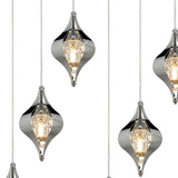 Amano 12 Light Crystal Bar Pendant Light - Polished Chrome