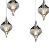 Amano 12 Light Crystal Bar Pendant Light - Polished Chrome