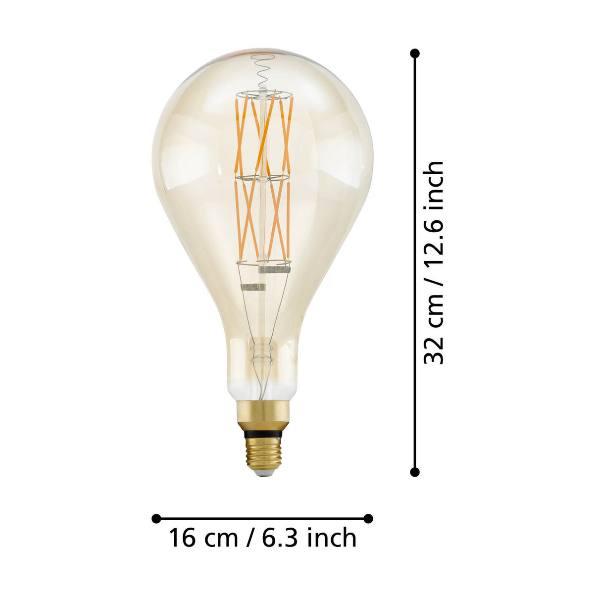 Amber Dimmable LED Bulb E27 8W 806lm Warm White