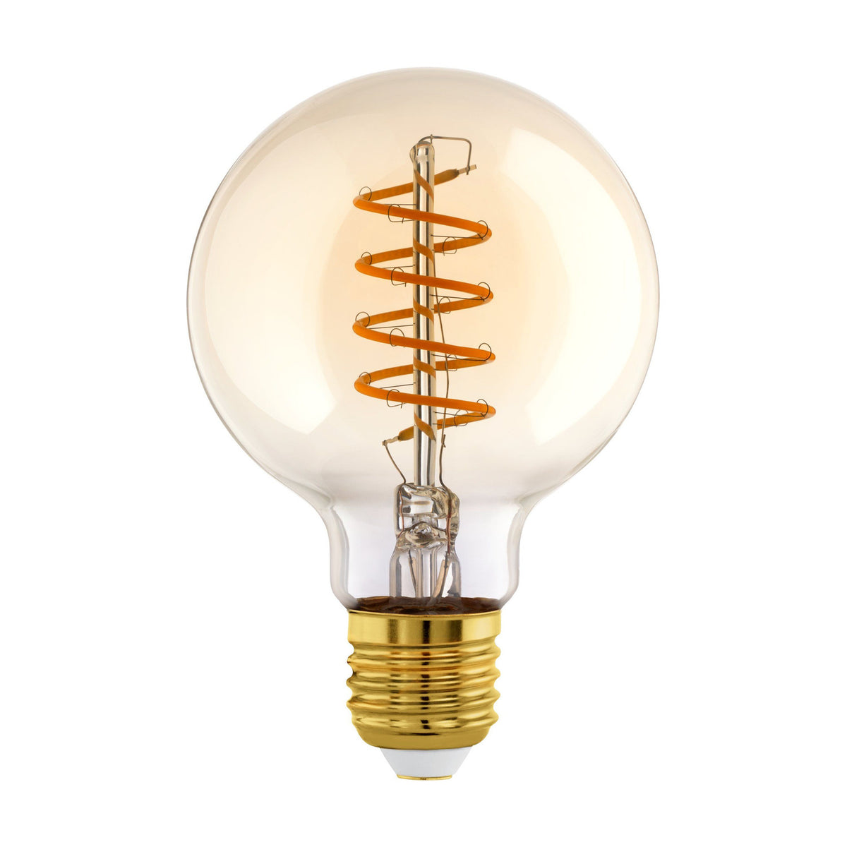 Amber Spiral Filament LED Globe Bulb E27 G95 7W 700lm