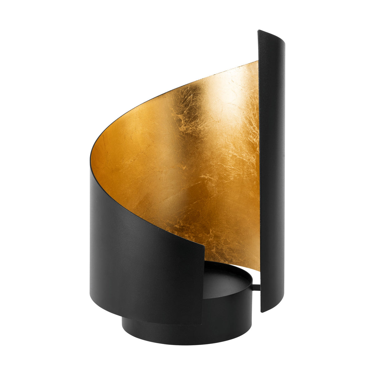 Ambondrona Metal Hurricane Lantern 30cm - Gold & Black