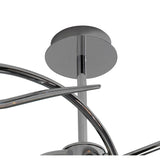 Amel 3 Light Semi-Flush Ceiling Light - Polished Chrome