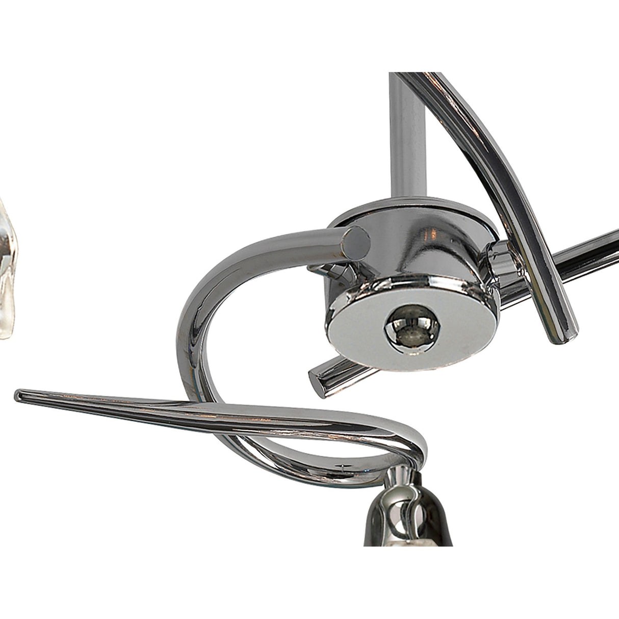Amel 3 Light Semi-Flush Ceiling Light - Polished Chrome