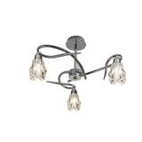 Amel 3 Light Semi-Flush Ceiling Light - Polished Chrome