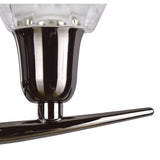 Amel 2 Light Wall Lamp - Black Chrome