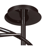 Amel 3 Light Semi-Flush Ceiling Light - Black Chrome