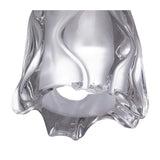 Amel 1 Light Semi-Flush Ceiling Light - Black Chrome