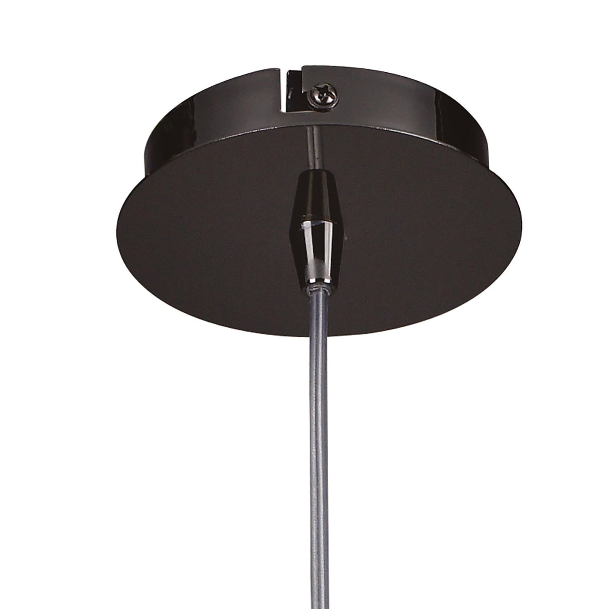 Amel 12cm 1 Light Pendant Light - Black Chrome