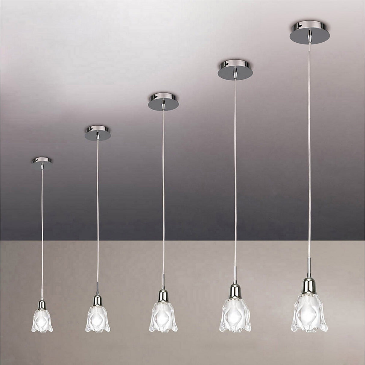 Amel 12cm 1 Light Pendant Light - Polished Chrome