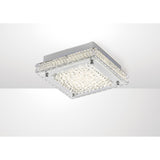 Amelia LED Crystal Flush Ceiling Light 4200K 12W - Polished Chrome
