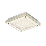 Amelia LED Crystal Flush Ceiling Light 4200K 18W - Polished Chrome