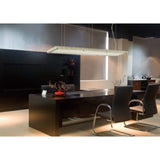 Amelia LED Crystal Linear Suspension Light With Remote - Chrome