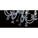 Amora 72cm 8 Light Crystal Chandelier - Polished Chrome