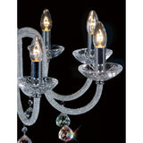 Amora 72cm 8 Light Crystal Chandelier - Polished Chrome