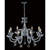 Amora 72cm 8 Light Crystal Chandelier - Polished Chrome