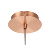 Andrea 19cm 1 Light Crystal Pendant Light - Satin Copper