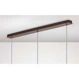Andrea 3 Light Crystal Bar Pendant Light - Satin Copper