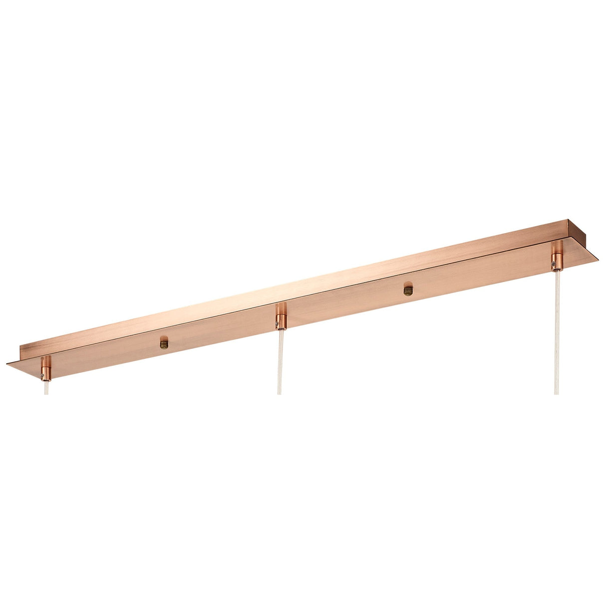 Andrea 3 Light Crystal Bar Pendant Light - Satin Copper