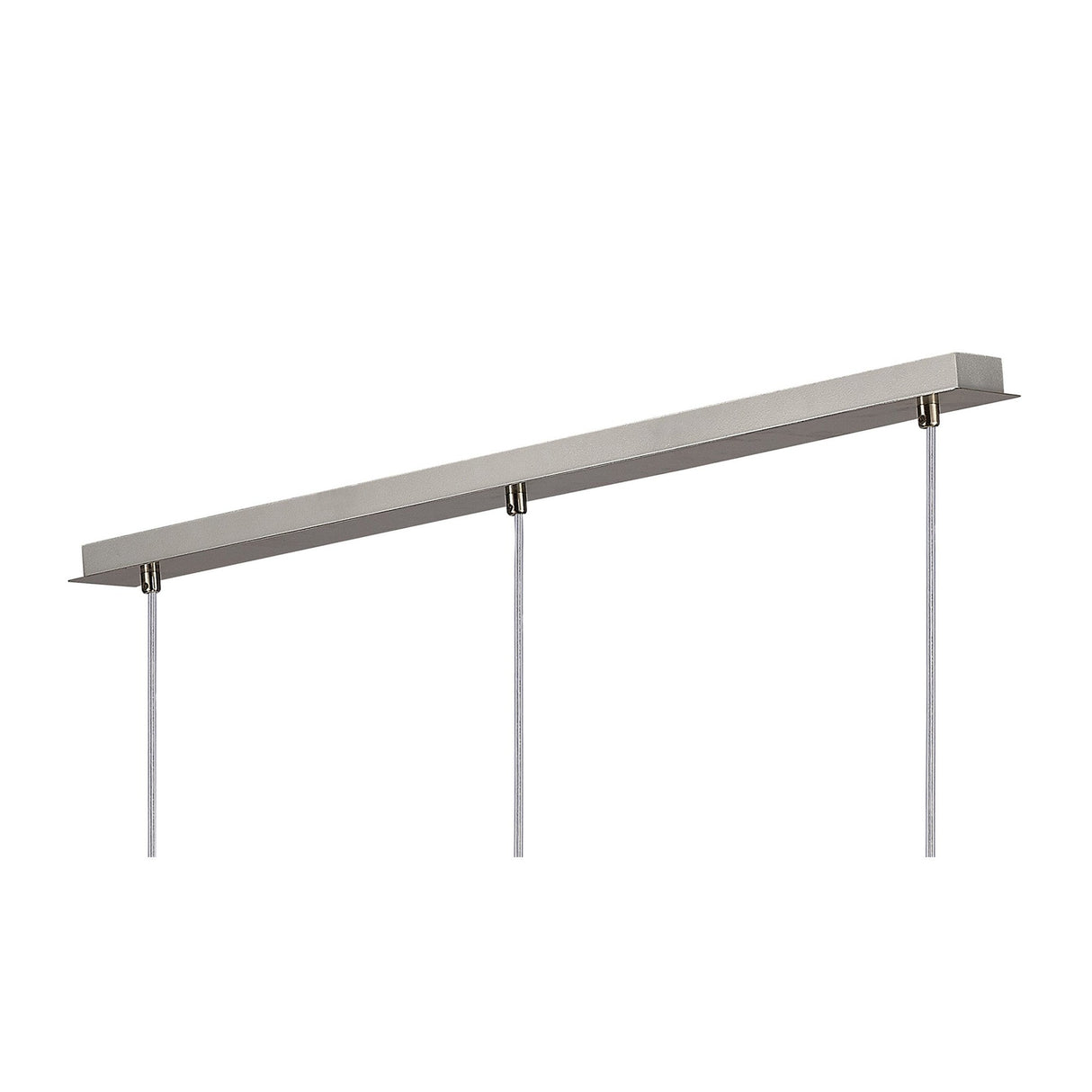 Andrea 3 Light Crystal Bar Pendant Light - Satin Nickel