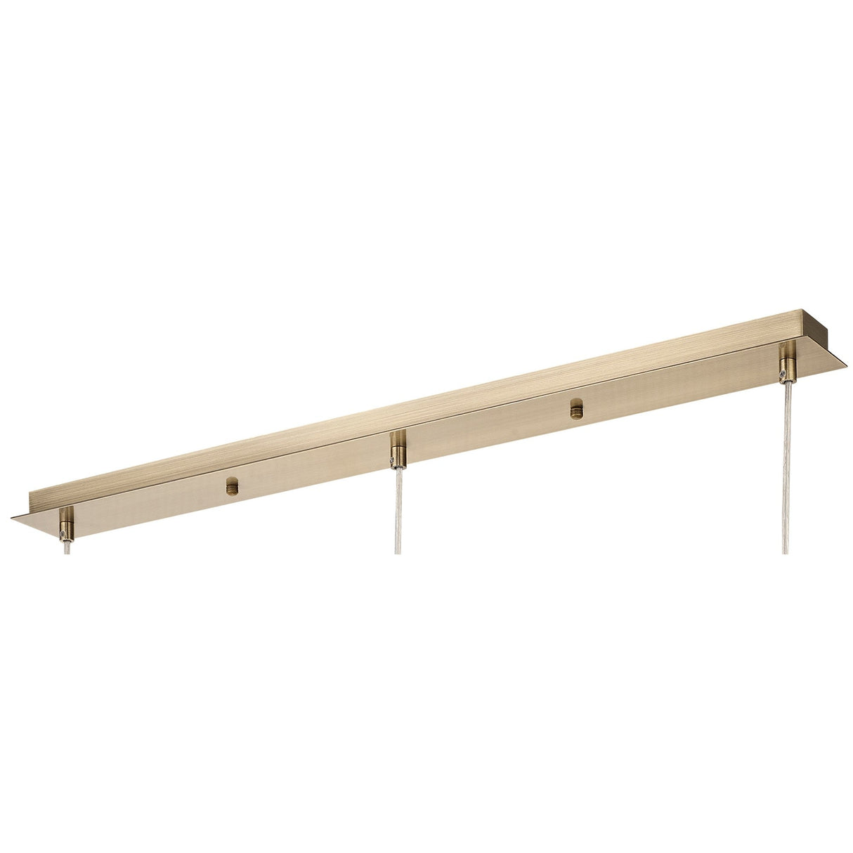 Andrea 3 Light Crystal Bar Pendant Light - Antique Brass