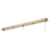 Andrea 3 Light Crystal Bar Pendant Light - Antique Brass