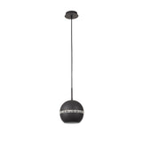 Andrea 19cm 1 Light Crystal Pendant Light - Graphite