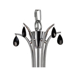 Andrea 81.5cm 5 Light Chandelier - Polished Chrome With  White Shades