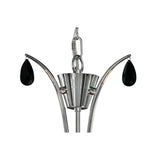 Andrea 67cm 5 Light Chandelier - Polished Chrome With White Shades