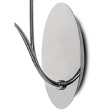 Andrea 1 Light Crystal Droplets Wall Light - Chrome With White Shade