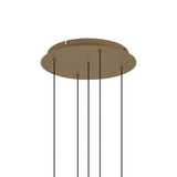 Andromeda 5 Light LED Glass Cluster Pendant Light - Light Gold (Frame Only)