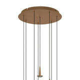 Andromeda 8 Light LED Glass Cluster Pendant Light - Light Gold (Frame Only)