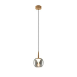 Andromeda LED Glass Pendant Light 5W 3000K - Gold & Chrome & Frosted